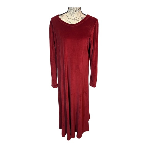 Vintage Passports of Pier 1 Velour Dress - Picture 1 of 6